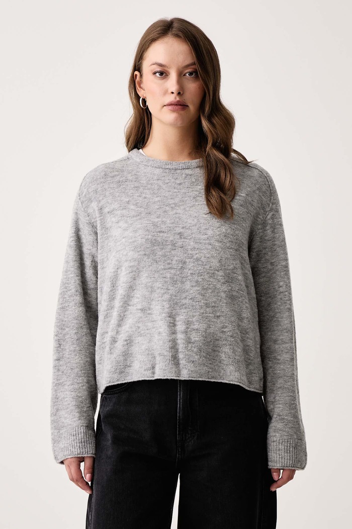 Marc O'Polo Sweter damski z wełną szary 5000012089