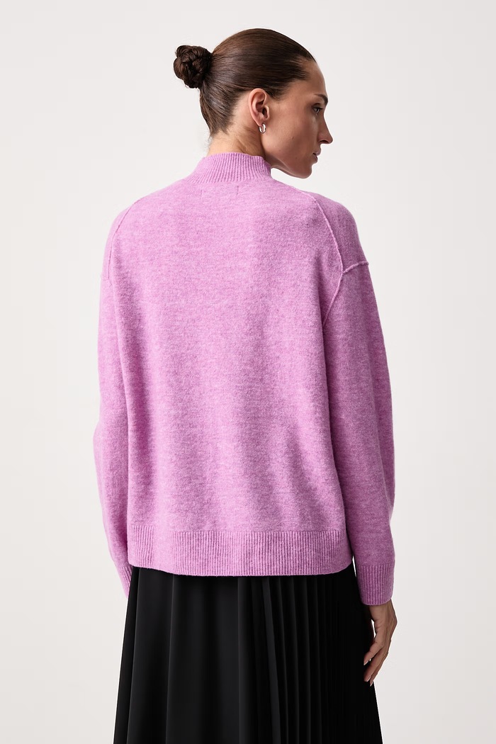 Odzież Marc O'Polo Sweter damski z wełną 5000007108 różowy