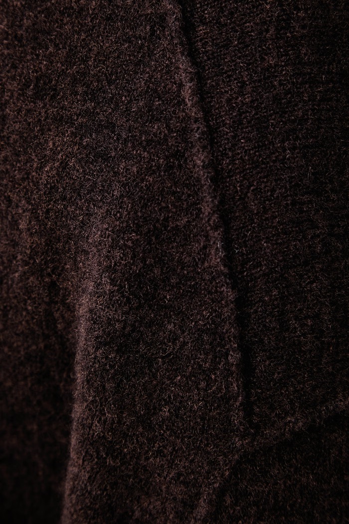 Sweter damski z wełną Marc O'Polo brązowy 5000007108