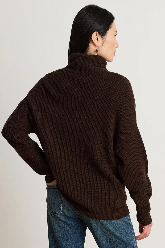 Lauren Ralph Lauren Sweter damski wełniany 200B23582 brązowy AW26
