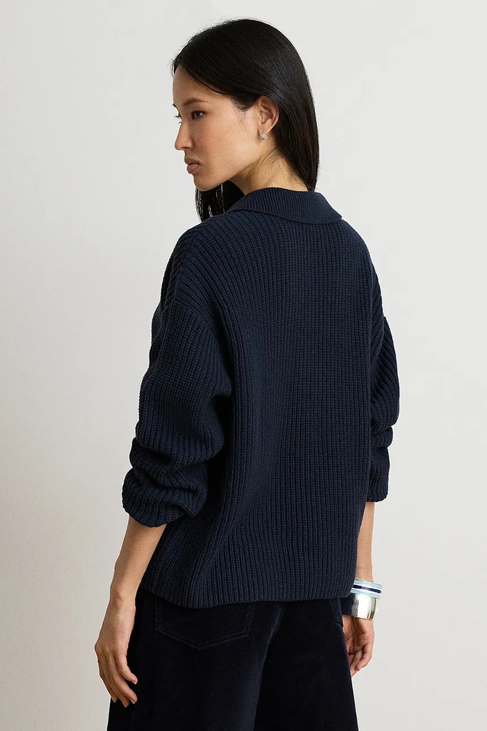 Lauren Ralph Lauren Sweter damski z wełną 200979676 granatowy AW26