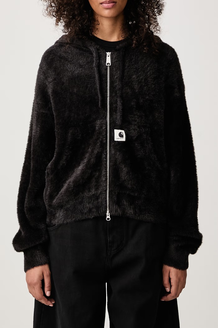 Maine Active Sweater Jacket sweter rozpinany z bawełną damski Carhartt WIP czarny I037037