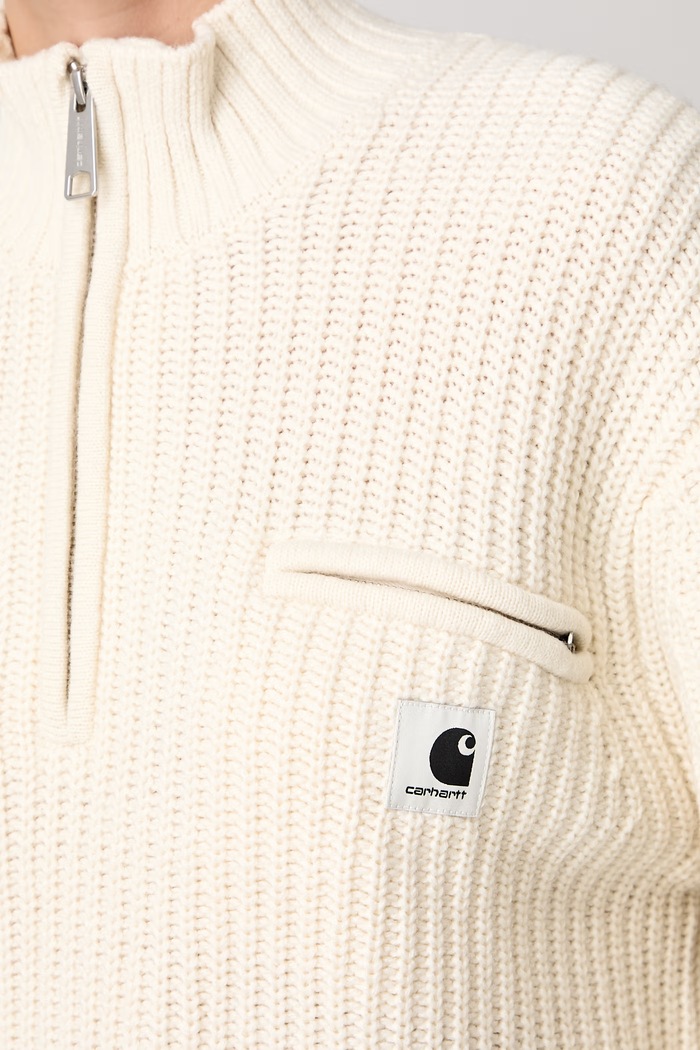 Carhartt WIP Detroit Half Zip Sweater светр з додаванням вовни жіночий I037036