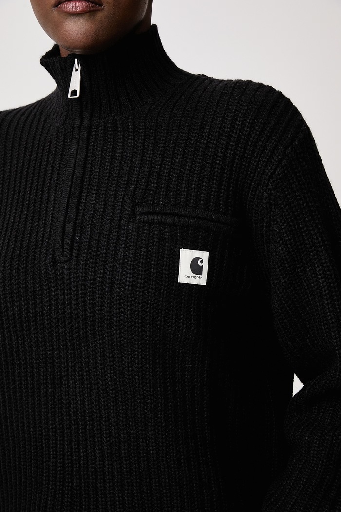 Carhartt WIP Detroit Half Zip Sweater with wool blend Women's I037036