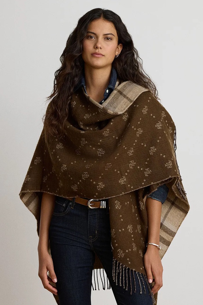 Odjeća Lauren Ralph Lauren Pončo za žene 454P04526 bež