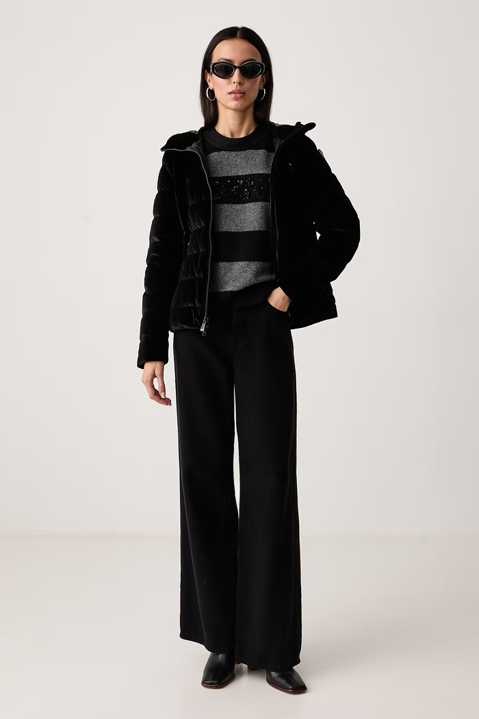 DKNY Sweter damski P6MSAF63 czarny AW26