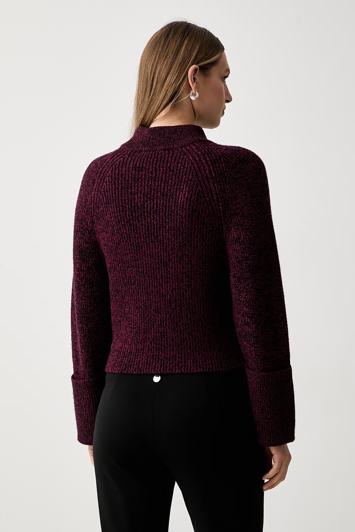 Oblečení DKNY svetr dámský s viskózou DJ6R0820 burgundské