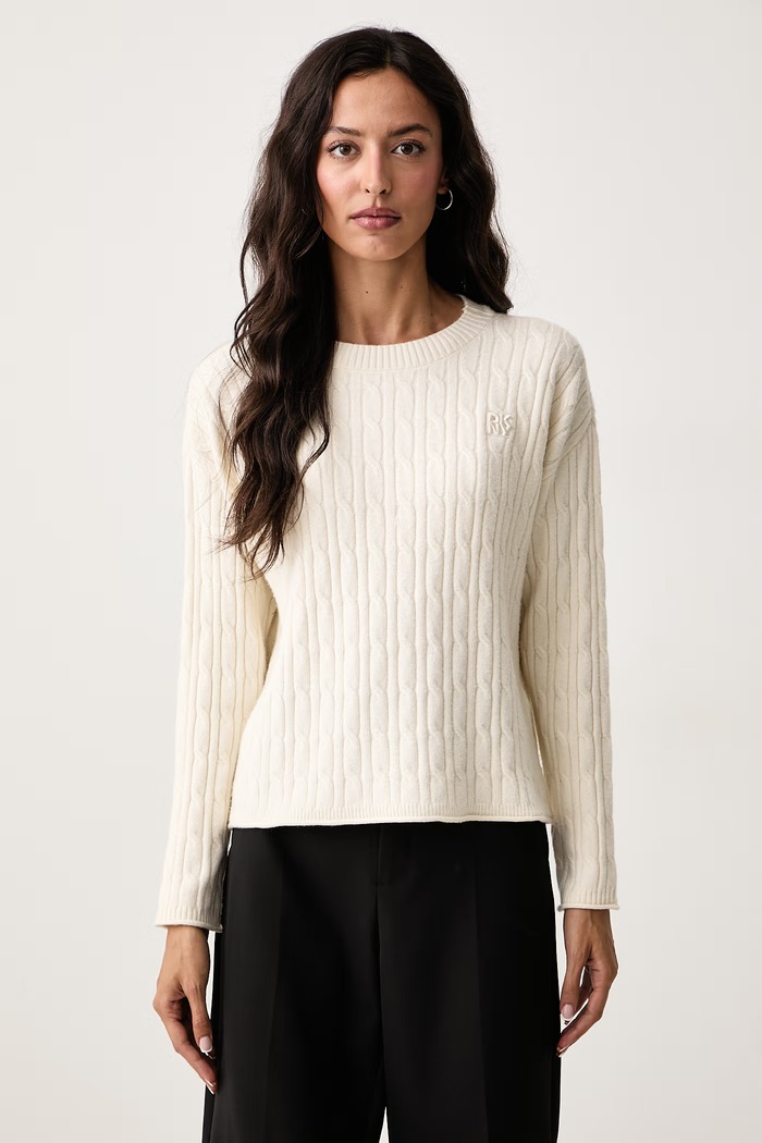 DKNY Sweter damski beżowy DJ5R0917