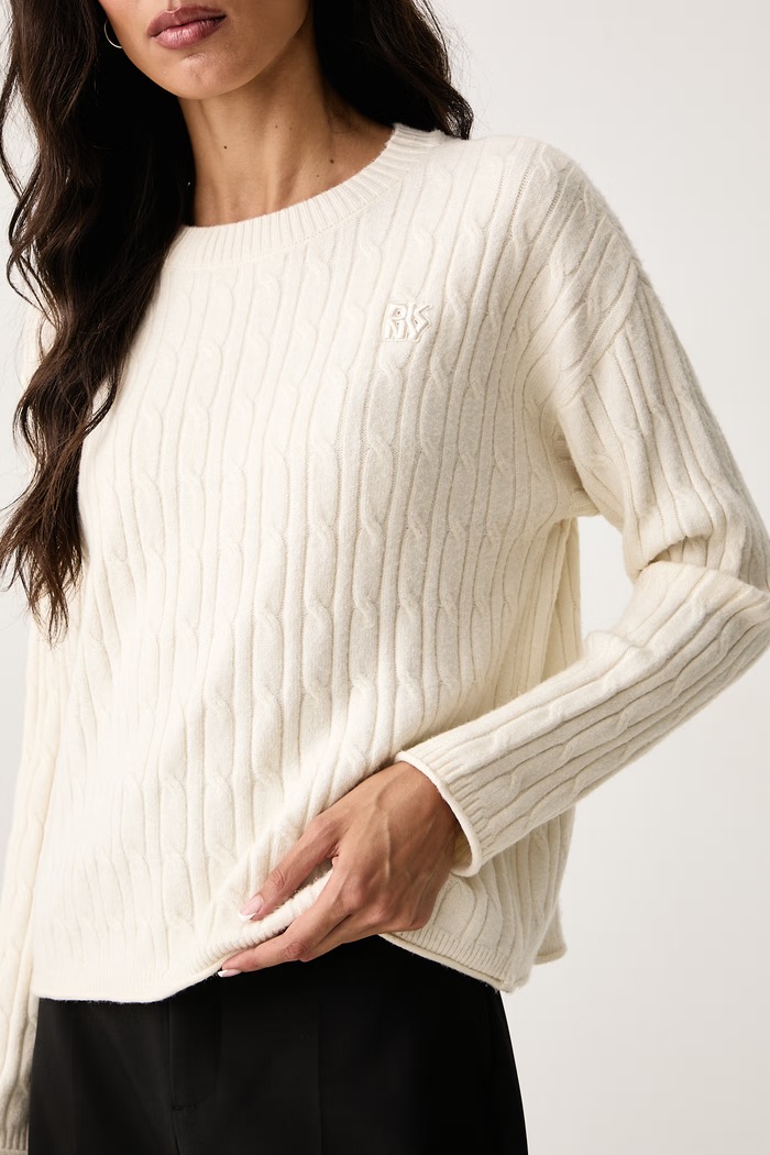 Odzież DKNY Sweter damski DJ5R0917 beżowy