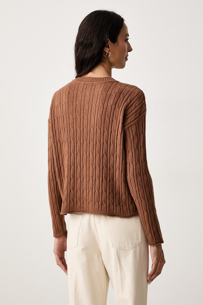 Odzież DKNY Sweter damski DJ5R0917 brązowy