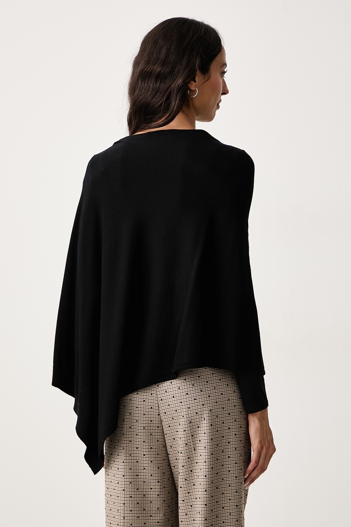 Odzież DKNY Poncho damskie z wiskozą DJ6R0981 czarny