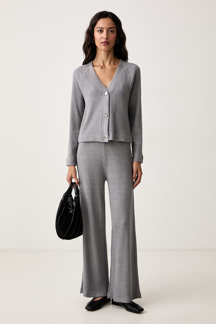 DKNY Kardigan damski DJ6J6304 szary AW26