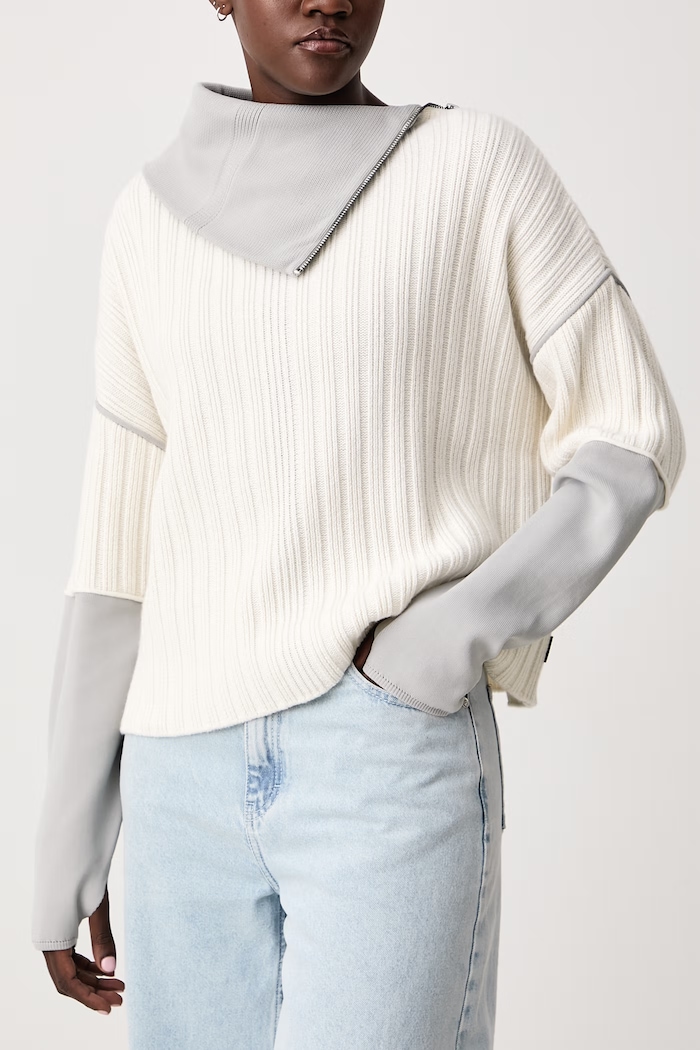 Sweter damski z wiskozą MCLODE Max&Co. 2628366022200 beżowy
