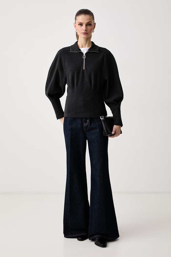 Max&Co. Bluza damska ABETONE 2626926014200 szary AW26