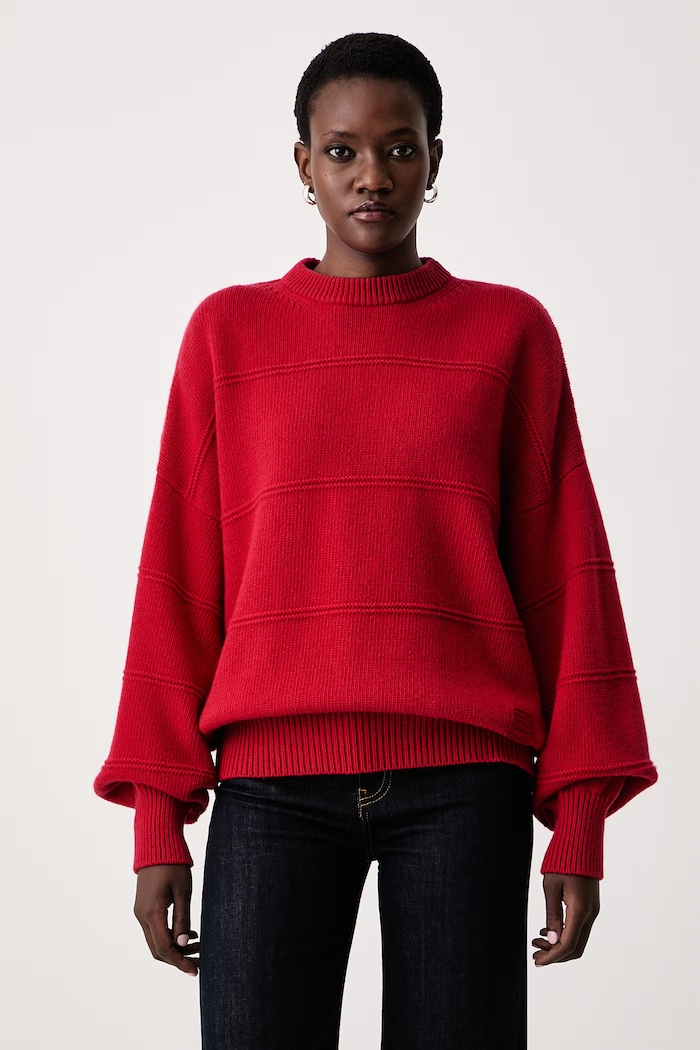 Max&Co. Sweter damski wełniany VOLARE czerwony 2626366113200