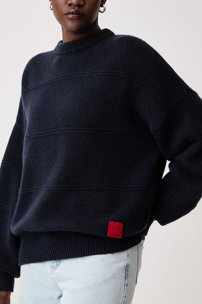 Sweter damski wełniany VOLARE Max&Co. 2626366113200 granatowy