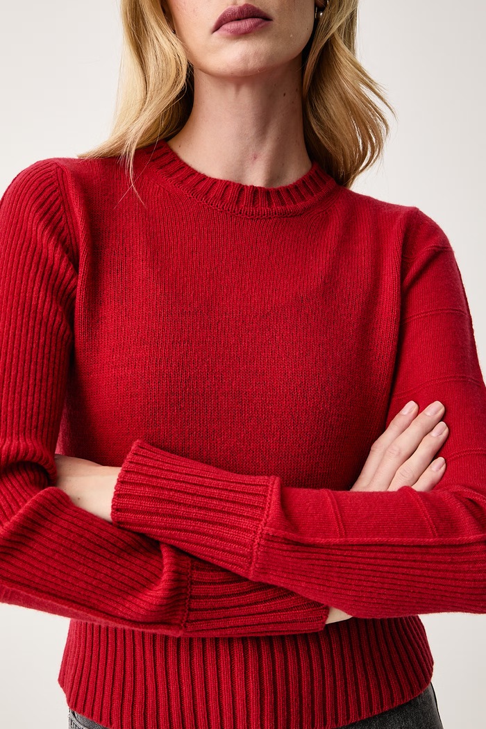 Sweter damski wełniany CAPO Max&Co. 2626366103200 czerwony