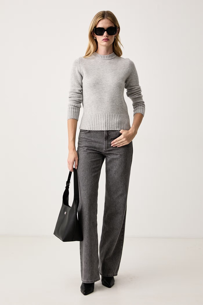 Max&Co. Sweter damski wełniany GELATO 2626366093200 szary AW26