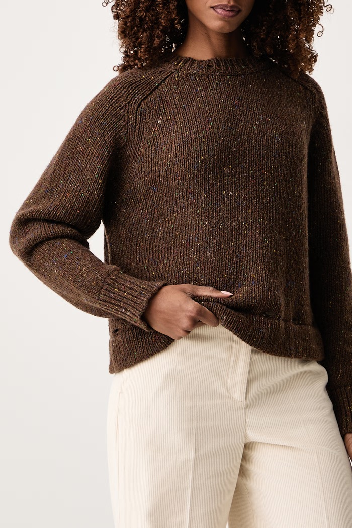 Sweter damski wełniany FILANTE Max&Co. 2626366084200 brązowy