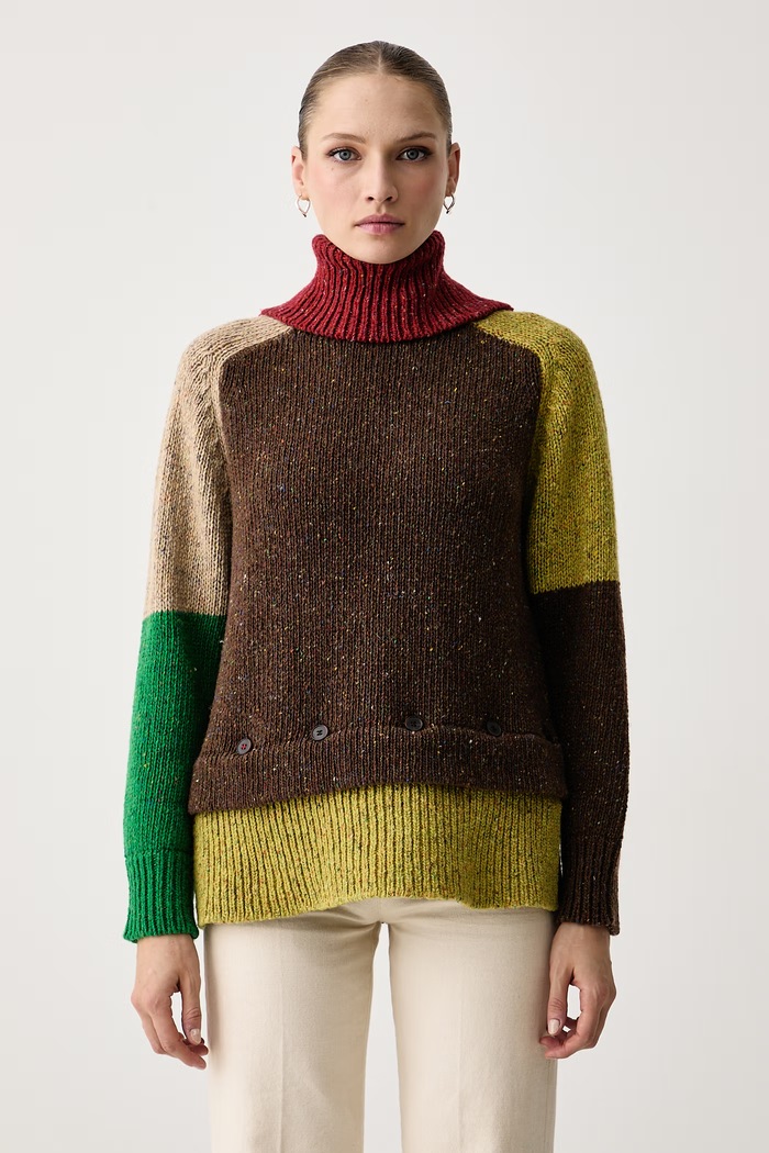 Max&Co. Sweter damski wełniany FILANTE multicolor 2626366084200