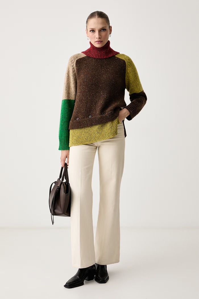 Max&Co. Sweter damski wełniany FILANTE 2626366084200 multicolor AW26
