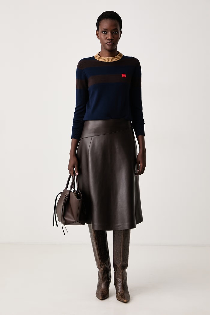 Max&Co. Sweter damski wełniany SALITA 2626366043200 granatowy AW26