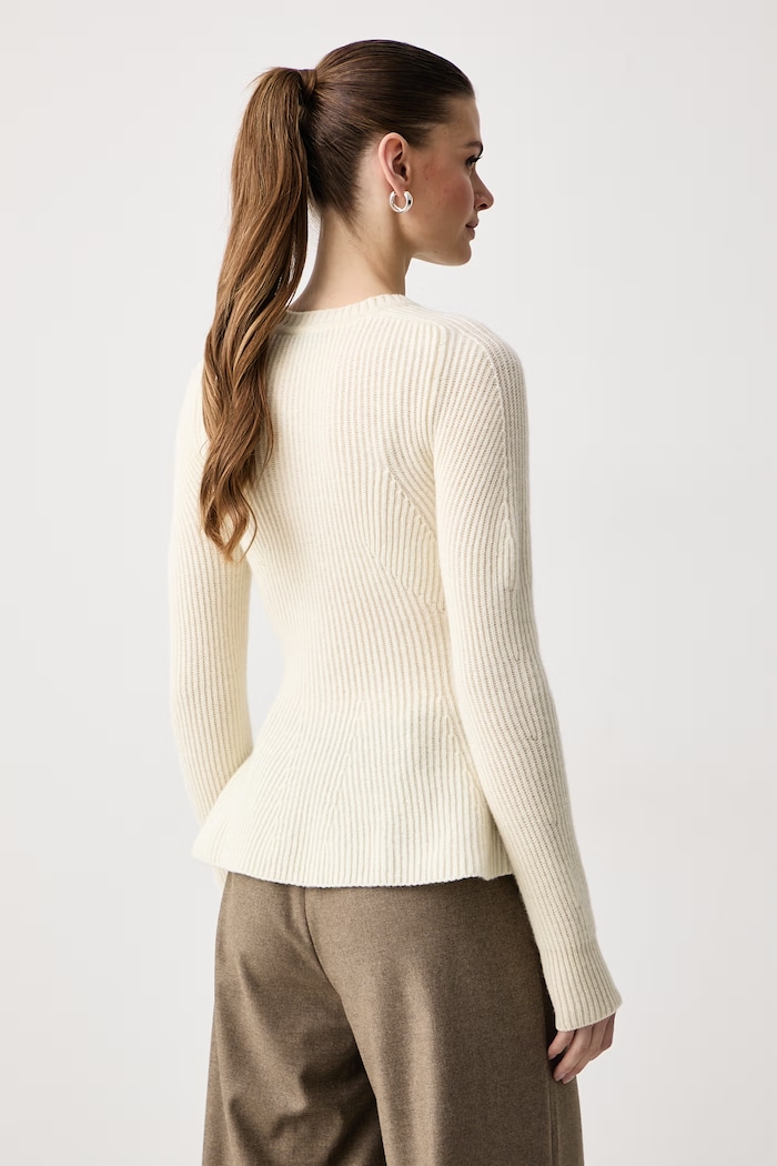Odzież Max&Co. Sweter damski wełniany LONZA 2626366014200 beżowy