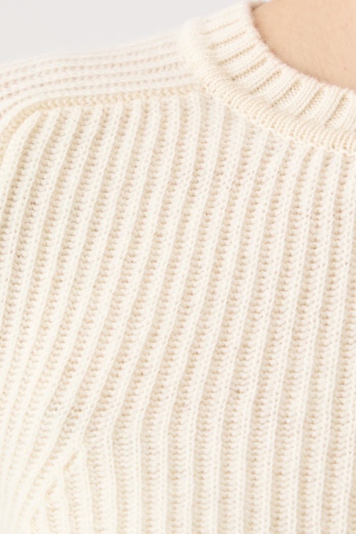 Sweter damski wełniany LONZA Max&Co. beżowy 2626366014200