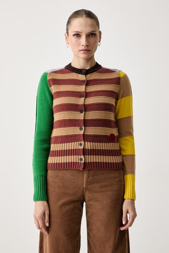 Max&Co. Kardigan damski wełniany ESORDIO multicolor 2626346023200