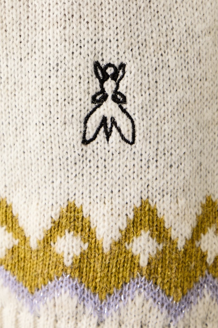 Sweter damski Patrizia Pepe beżowy 2K0169.KK038