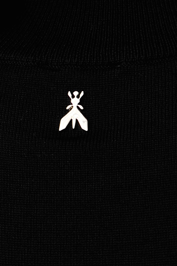 Sweter damski wełniany Patrizia Pepe czarny 2K0098.KM36