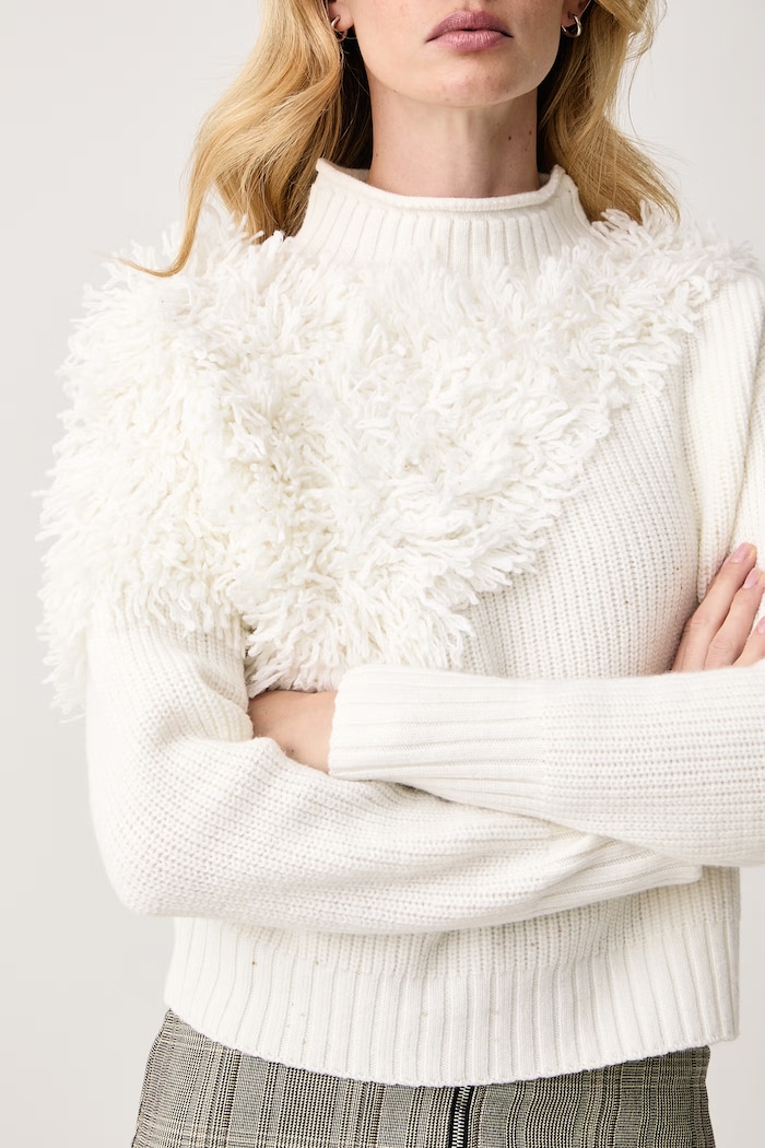 Sweter damski wełniany Patrizia Pepe 2K0095.KK034 beżowy