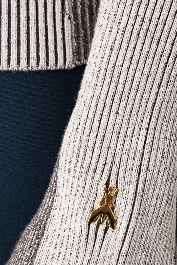 Sweter damski z wiskozą Patrizia Pepe 2K0089.KK032 szary