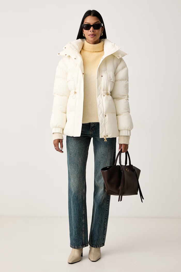 Patrizia Pepe Sweter damski z wełną 2K0085.KK029 beżowy AW26