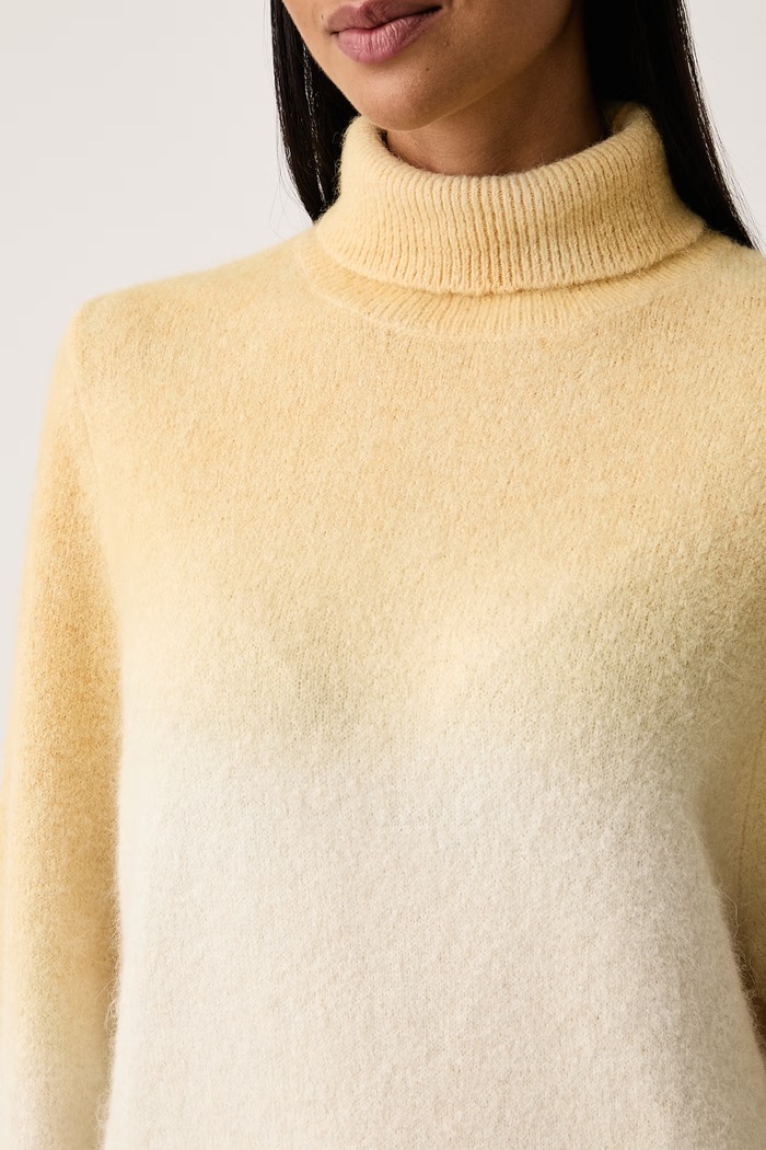 Sweter damski z wełną Patrizia Pepe 2K0085.KK029 beżowy