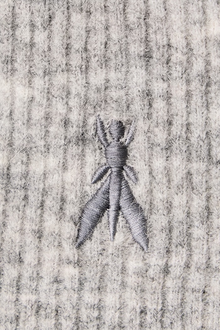 Poncho damskie z wełną Patrizia Pepe szary 2F0120.K293