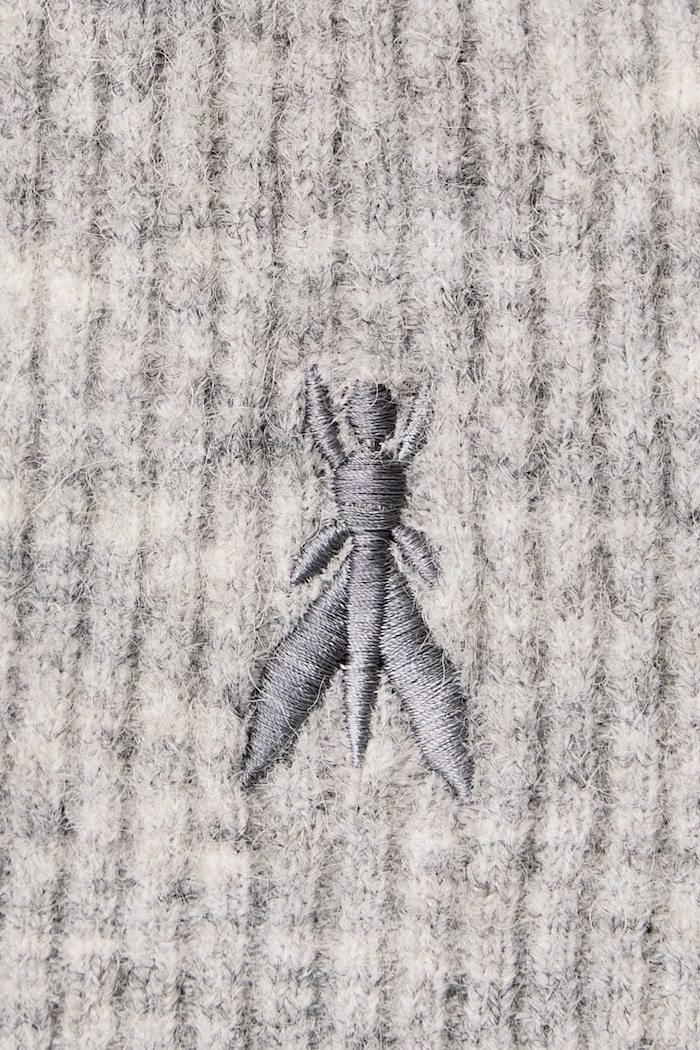Poncho damskie z wełną Patrizia Pepe szary 2F0120.K293