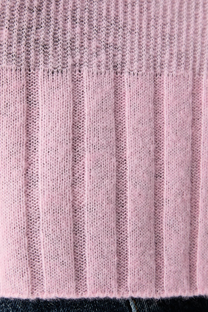Sweter damski z wełną STAMPA Max&Co. różowy 2626366091200
