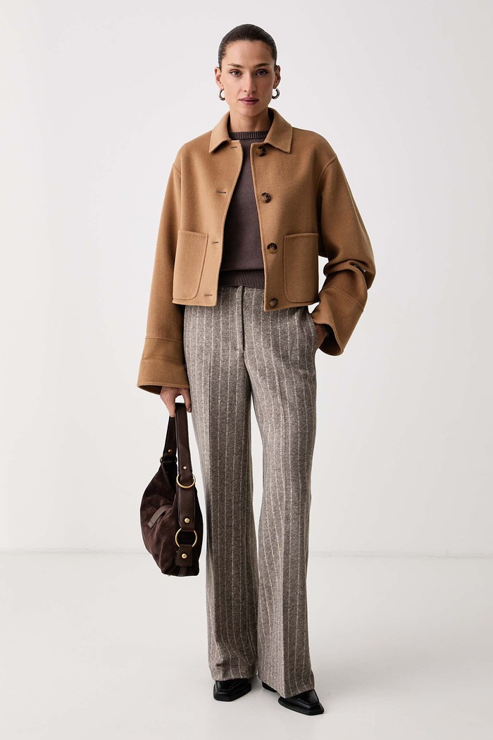 Max&Co. Svetr dámský bavlněný COMMA 2626366081200 hnědá AW26