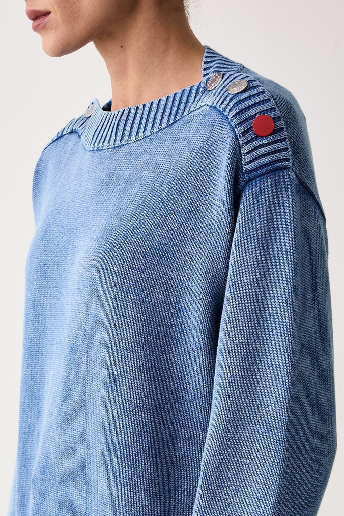 Sweter damski bawełniany TEISMO Max&Co. 2626366061200 niebieski