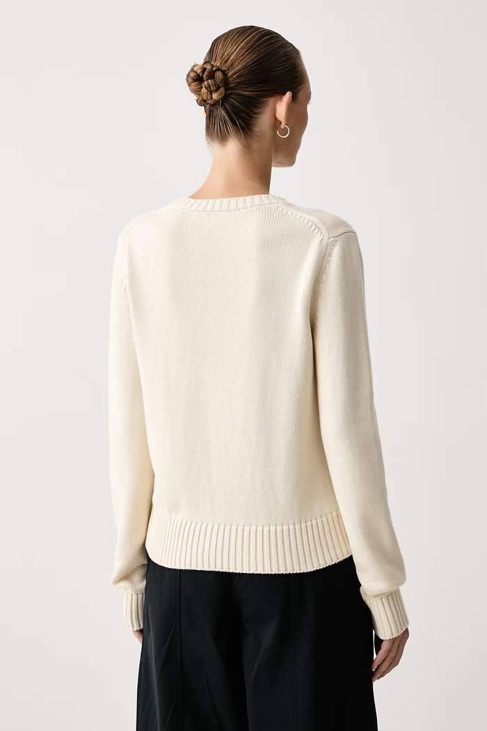 Odzież Max&Co. Sweter damski bawełniany EROSO 2626366021200 beżowy