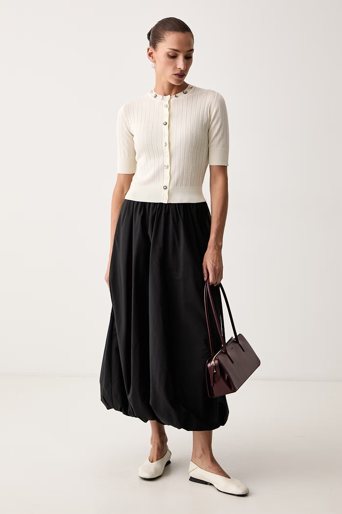 Max&Co. Kardigan damski z wiskozą GIURATO 2626346041200 beżowy AW26