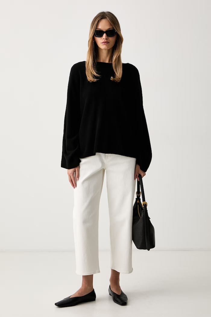 ViCOLO sweter damski z wełną 7AC7079 czarny AW26