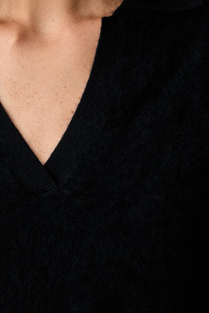 ViCOLO sweter damski wełniany 2AC2081 granatowy