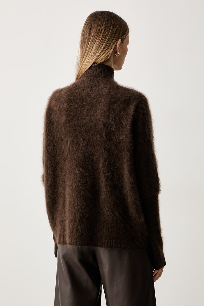 Odzież ViCOLO golf damski wełniany 2AC2079 brązowy
