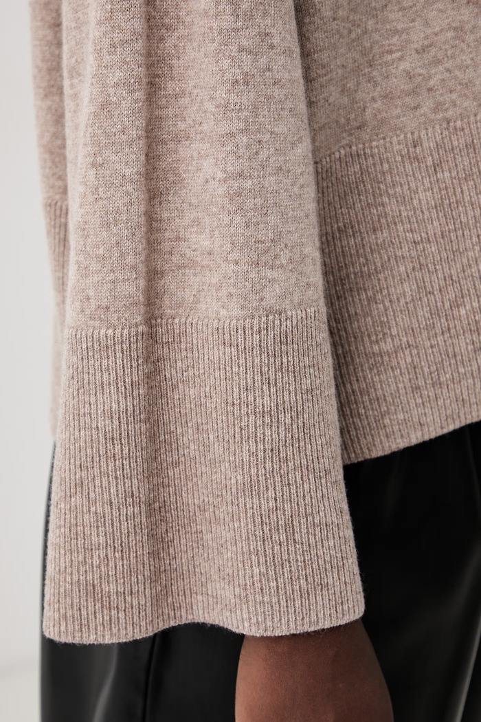 ViCOLO sweter damski wełniany 2AC2066 beżowy