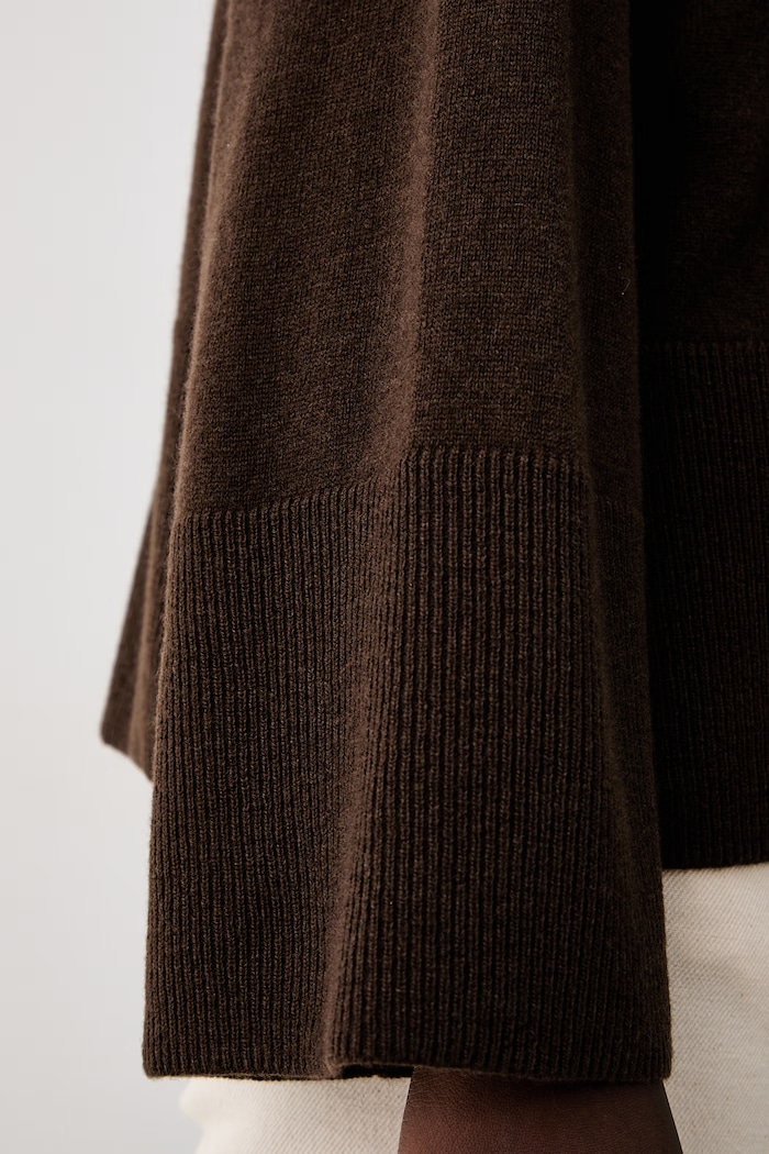 ViCOLO sweter damski wełniany 2AC2066 brązowy