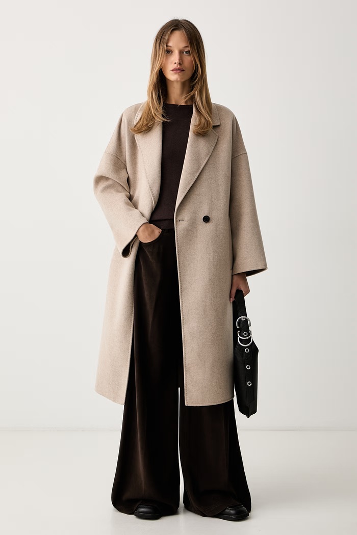 ViCOLO sweter damski z wiskozą 2AC2056 brązowy AW26