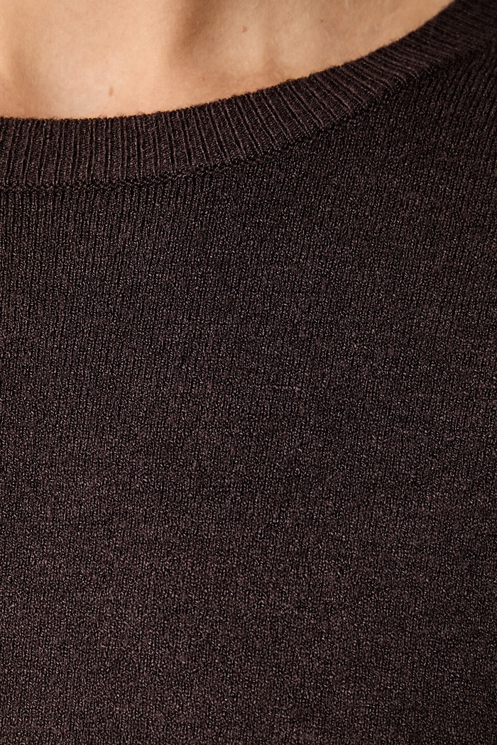 ViCOLO sweter damski z wiskozą 2AC2056 brązowy