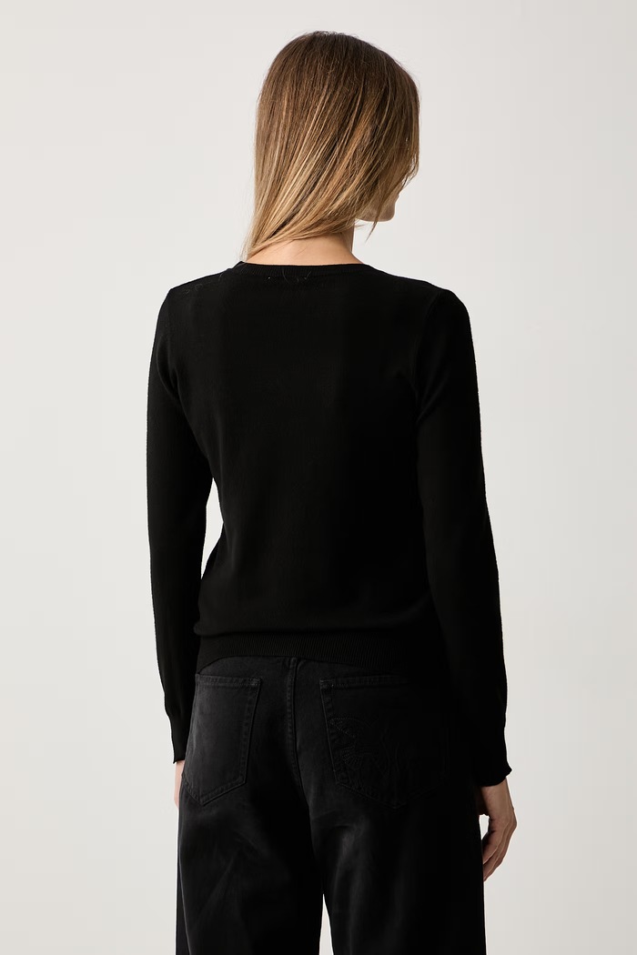 Odzież ViCOLO sweter damski z wiskozą 2AC2056 czarny